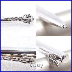 Tiffany & Co. Caduceus Motif Ballpoint Pen Sterling Silver Authentic Ag925