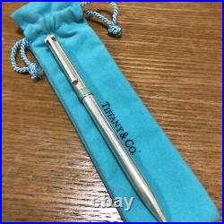Tiffany&Co. Classic T Clip Ballpoint Pen Sterling Silver 925 With Box From Japan