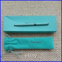 Tiffany & Co. Diamond Texture Ballpoint Pen withoriginal box Shipped from JAPAN