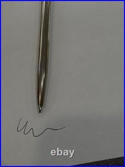 Tiffany & Co. Elsa Peretti 925 Sterling Silver Ballpoint Pen with Pouch & Box
