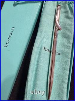 Tiffany & Co. Elsa Peretti Sterling Silver Ballpoint Pen with Box & Pouch Mint