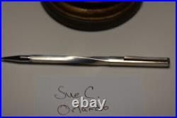 Tiffany & Co Elsa Peretti Vintage Twist Ink Pen Sterling Silver Pouch Box Rare