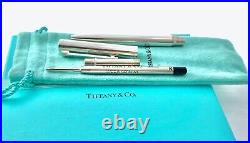 Tiffany & Co. Executive Ballpoint Pen T Clip Love Sterling Silver Gift with Pouch