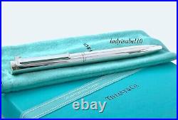 Tiffany & Co. Executive Ballpoint Pen T Clip Love Sterling Silver Gift with Pouch