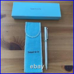 Tiffany & Co. Executive T-clip 925 sterling silver ballpoint pen WithBox