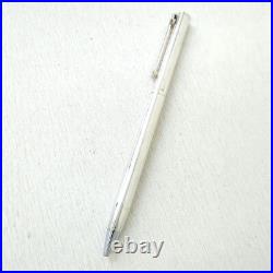 Tiffany & Co. Executive T-clip 925 sterling silver ballpoint pen blue ink WithBox