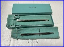 Tiffany & Co. Executive T-clip 925 sterling silver ballpoint pen, set of 2
