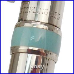 Tiffany & Co. Logo Ballpoint Pen Silver Sterling 925 Accessory 07JG830