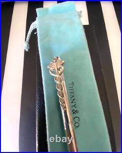 Tiffany & Co. Medical Caduceus Pen. 925 With Pouch, Engraved VV VV Very Good C