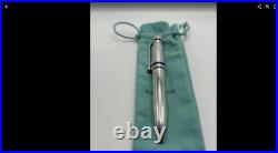 Tiffany & Co Paloma Picasso Sterling Silver Ballpoint Purse Pen Blue Enamel 925