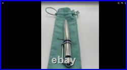 Tiffany & Co Paloma Picasso Sterling Silver Ballpoint Purse Pen Blue Enamel 925