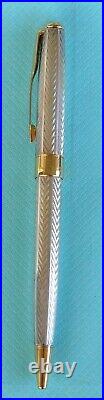 Tiffany & Co. Parker Sonnet Guilloche Ballpoint Pen Sterling Silver 925 France