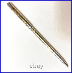 Tiffany & Co Pen Sterling Silver- Diamond Cut Design -Slim Purse Pen
