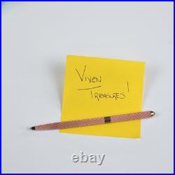 Tiffany & Co. Pink Purse Pen Laquer Diamond Texture Ballpoint Pen Vintage