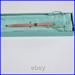 Tiffany & Co. Pink Purse Pen Laquer Diamond Texture Ballpoint Pen Vintage