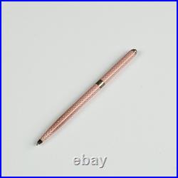 Tiffany & Co. Pink Purse Pen Laquer Diamond Texture Ballpoint Pen Vintage