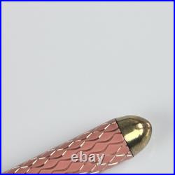 Tiffany & Co. Pink Purse Pen Laquer Diamond Texture Ballpoint Pen Vintage