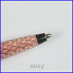 Tiffany & Co. Pink Purse Pen Laquer Diamond Texture Ballpoint Pen Vintage