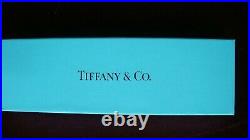 Tiffany & Co. Retractable Ballpoint Pen 925 Sterling Silver Chrome Trim w Box