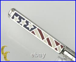 Tiffany & Co Sterling Silver. 925 American Flag Patriotic Pen Great Gift