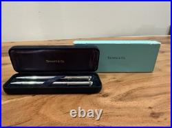 Tiffany & Co Sterling Silver. 925 Pen & Pencil Set 1997 Engraved with Box