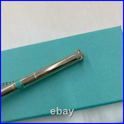 Tiffany & Co. Sterling Silver. 925 T Clip Twist Ballpoint Pen Near Mint