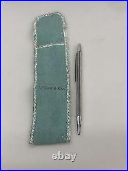 Tiffany & Co Sterling Silver Ball Point Pen with Clip. 925