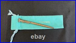 Tiffany & Co. Sterling Silver Ballpoint Pen Elsa Peretti Knot With Pouch & Box