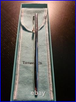Tiffany & Co. Sterling Silver Ballpoint Pen Full Set WithPouch, Box & Gift Bag