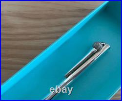 Tiffany & Co. Sterling Silver Ballpoint Pen Golf Ball Tee Clip with Box Rare