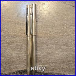 Tiffany & Co. Sterling Silver Ballpoint Pen Set Lot of 2