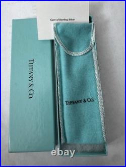 Tiffany & Co. Sterling Silver Ballpoint Pen with Silver Trim, Box & Pouch