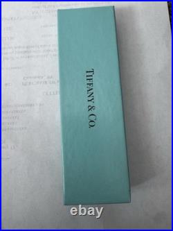 Tiffany & Co. Sterling Silver Ballpoint Pen with Silver Trim, Box & Pouch