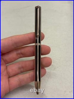 Tiffany & Co. Sterling Silver & Black Paneled Ballpoint Pen USED / EXCELLENT