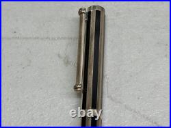 Tiffany & Co. Sterling Silver & Black Paneled Ballpoint Pen USED / EXCELLENT