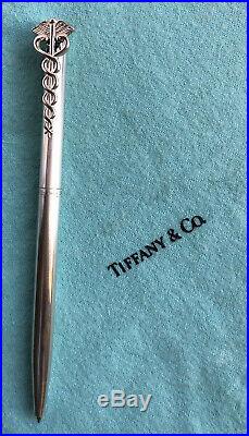Tiffany & Co. Sterling Silver Caduceus Clip Pen
