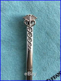 Tiffany & Co. Sterling Silver Caduceus Clip Pen