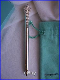 Tiffany & Co. Sterling Silver Caduceus-clip Pen