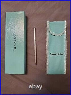 Tiffany & Co. Sterling Silver Diamond Pattern Purse Pen (West Germany)