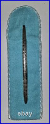 Tiffany & Co Sterling Silver Diamond Twist Ball Point Pen