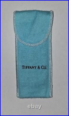Tiffany & Co Sterling Silver Diamond Twist Ball Point Pen
