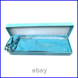Tiffany & Co Sterling Silver Engraved Leaf Ballpoint Pen Bail For Chain Bag Box