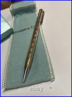 Tiffany & Co Sterling Silver Gorgeous Ink Pen with cloth pouch and Box