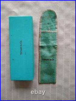 Tiffany & Co Sterling Silver Ladies Ball Point Pen w Box, Sleeve 4-1/2 Vintage