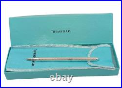 Tiffany & Co Sterling Silver Mechanical Purse Pen with Pouch and Box 925 Germany