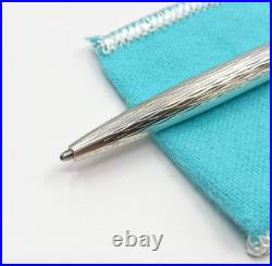 Tiffany & Co Sterling Silver Mechanical Purse Pen with Pouch and Box 925 Germany