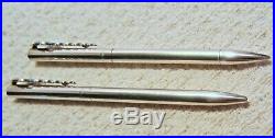 Tiffany & Co. Sterling Silver Medical Caduceus Clips Pen and Pencil Set