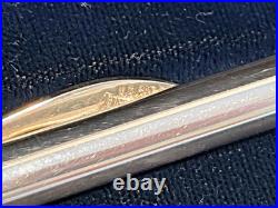 Tiffany & Co. Sterling Silver Pen & Pencil Set 925 Streamlined Swoosh clip +Case