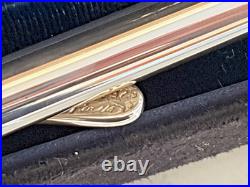 Tiffany & Co. Sterling Silver Pen & Pencil Set 925 Streamlined Swoosh clip +Case