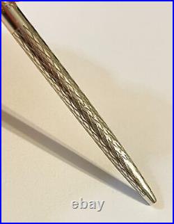Tiffany & Co Sterling Silver Pen Vintage Diamond Pattern
